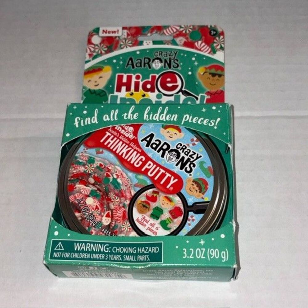 Crazy Aaron's Hide Inside Putty Santa's Hidden Helpers New in Box